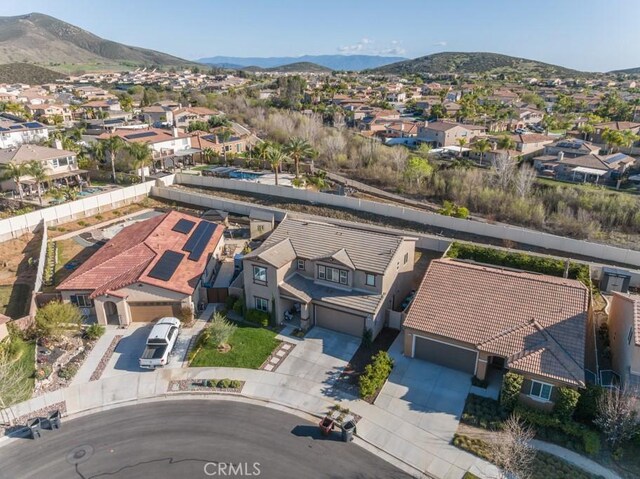 32593 Cumulus Ln, Winchester, CA 92596 - aerial perspective of suburban area with a mountainous background