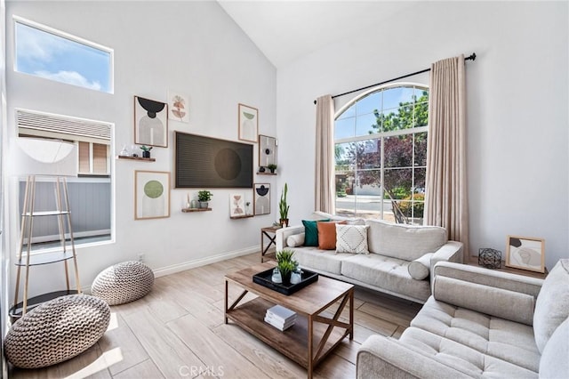 13492 Palomino Creek Dr, Corona, CA 92883 - living room with high vaulted ceiling and wood finished floors