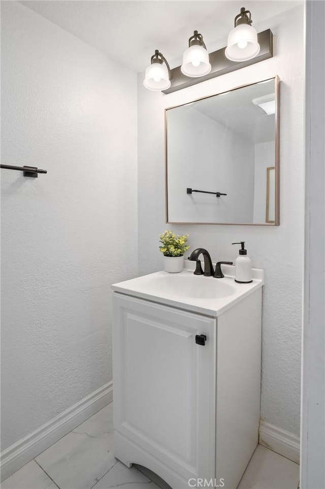 13492 Palomino Creek Dr, Corona, CA 92883 - bathroom with vanity and marble look tile flooring