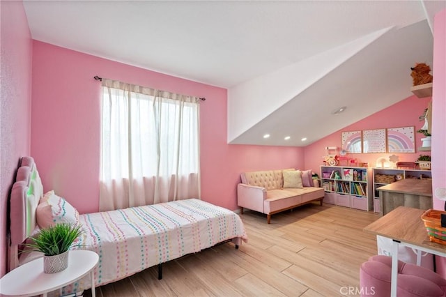 13492 Palomino Creek Dr, Corona, CA 92883 - bedroom featuring wood finished floors and lofted ceiling