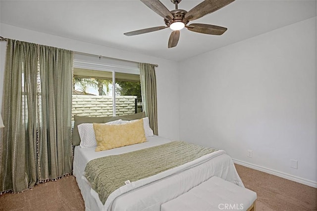 27121 Via Chiquero Unit C, San Juan Capistrano, CA 92675 - carpeted bedroom featuring baseboards and ceiling fan