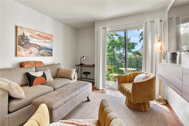 1022 Leff St, San Luis Obispo, CA 93401 - living room featuring wood finished floors