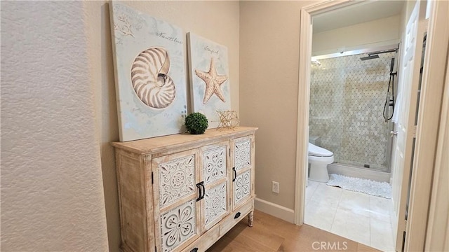 40365 Trenton Ct, Temecula, CA 92591 - full bath featuring a stall shower and a textured wall