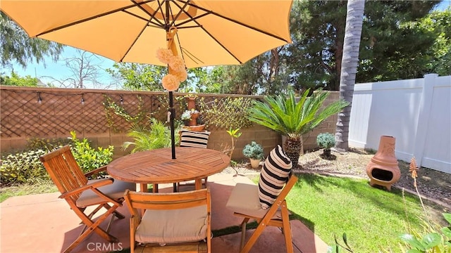 40365 Trenton Ct, Temecula, CA 92591 - fenced backyard featuring outdoor dining area and a patio area