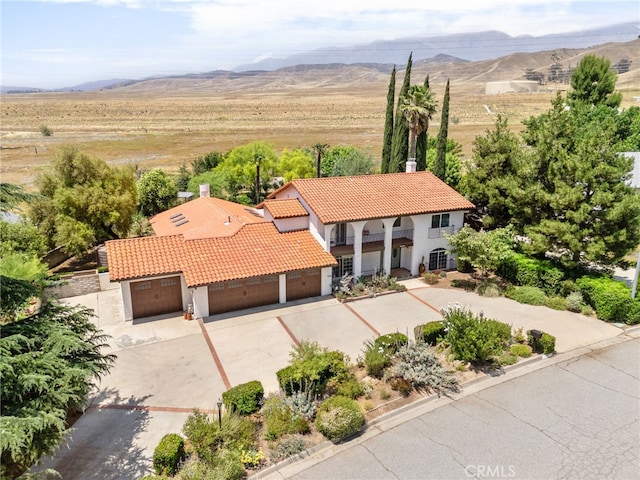 4527 Mockingbird Ln, Banning, CA 92220 - aerial view of property and surrounding area featuring a mountain backdrop