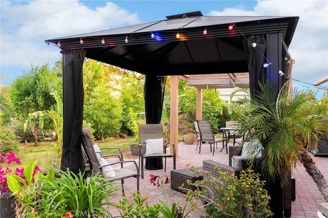 4802 Pentz Rd, Paradise, CA 95969 - view of patio featuring a gazebo
