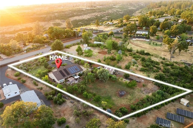 4802 Pentz Rd, Paradise, CA 95969 - aerial overview of property's location featuring property boundaries highlighted