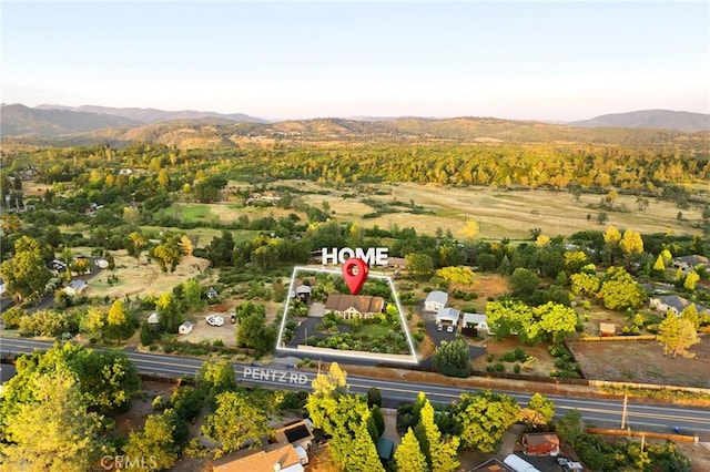4802 Pentz Rd, Paradise, CA 95969 - aerial view of a mountain backdrop