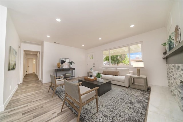 6622 Mitad Ct, San Bernardino, CA 92404 - living area featuring recessed lighting and light wood-type flooring