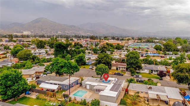6622 Mitad Ct, San Bernardino, CA 92404 - aerial view of residential area with a mountainous background