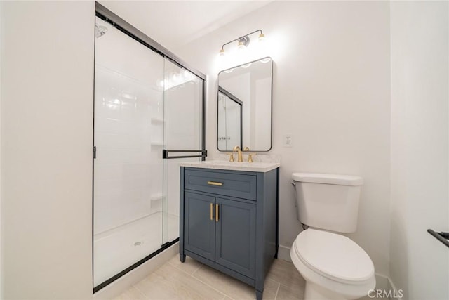 6622 Mitad Ct, San Bernardino, CA 92404 - full bath with vanity, tiled shower, and tile patterned flooring