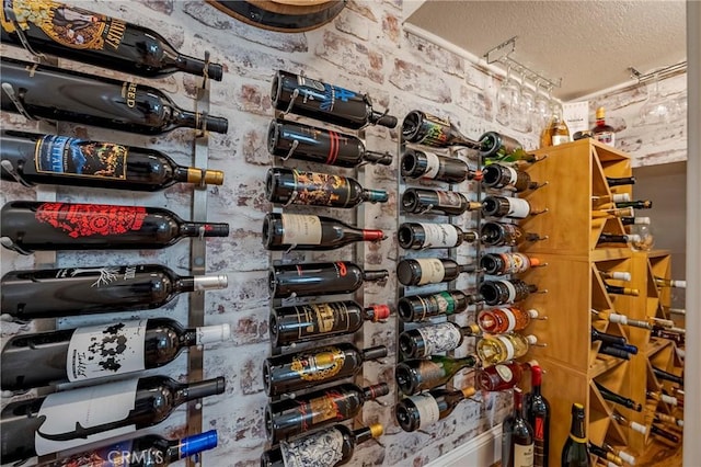 1122 Moonbeam Way, Turlock, CA 95382 - wine area featuring a textured ceiling