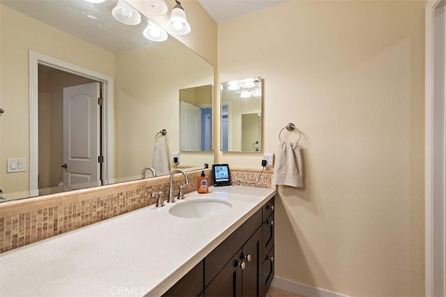 1890 Orange Ave, Costa Mesa, CA 92627 - bathroom with vanity and baseboards