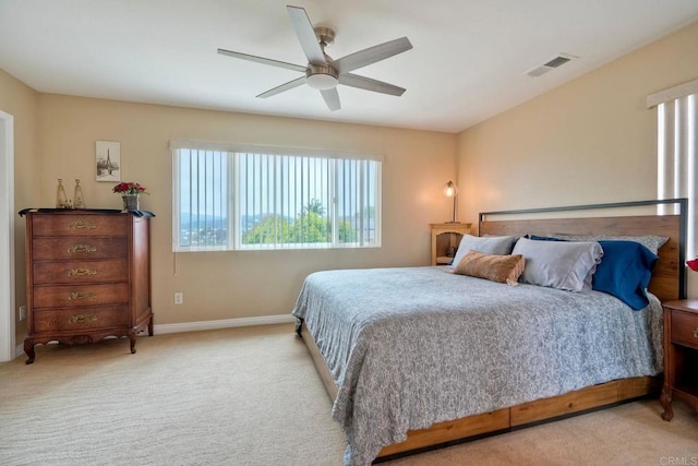 3332 Heather Ridge Ct, San Marcos, CA 92078 - carpeted bedroom with baseboards and ceiling fan