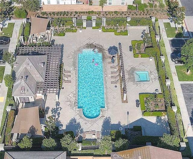 13029 Waterlily Way, Chino, CA 91710 - aerial view of a pool