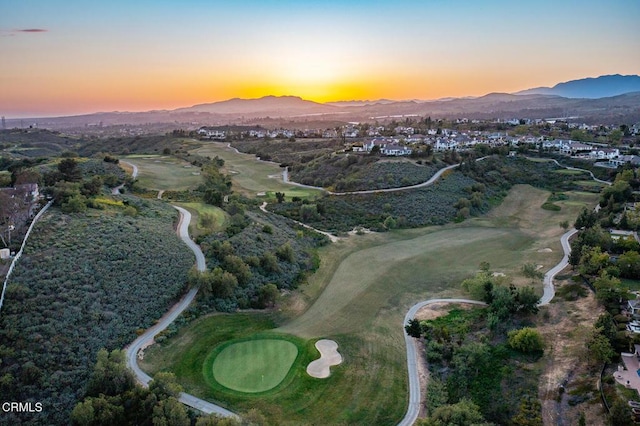 12428 Palmer Dr, Moorpark, CA 93021 - aerial view of a mountain backdrop and a local golf course