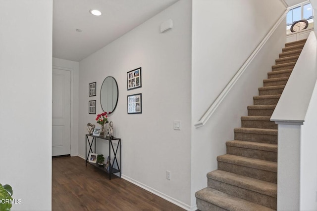 275 Fuerte Dr, Santa Paula, CA 93060 - stairs with wood finished floors and recessed lighting