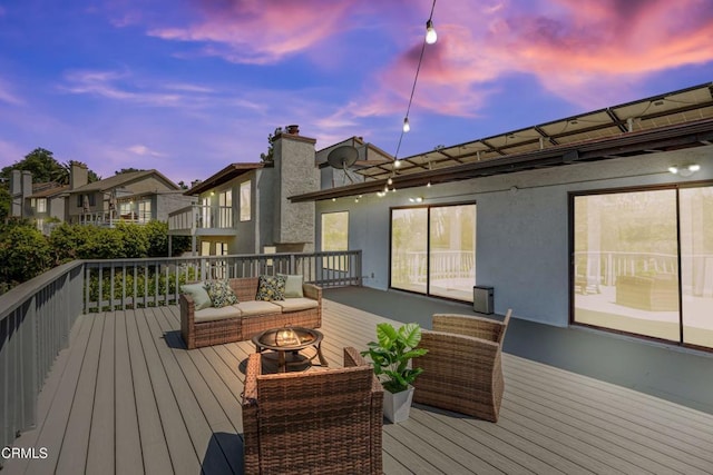 22769 Macfarlane Dr, Woodland Hills, CA 91364 - deck featuring an outdoor hangout area