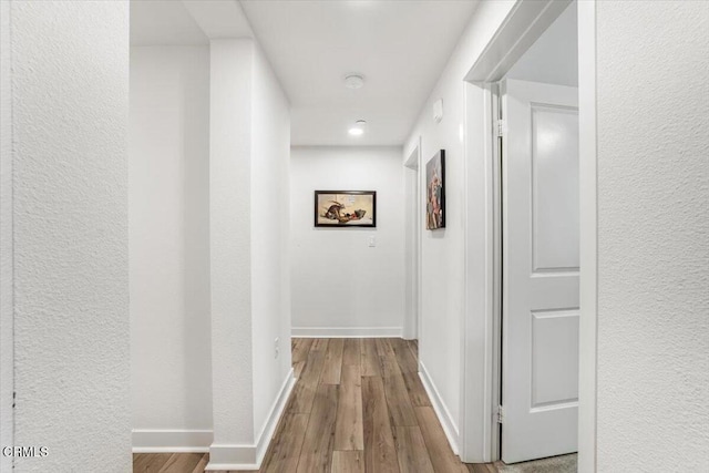2830 Wagon Wheel Rd Unit 304, Oxnard, CA 93036 - corridor featuring wood finished floors and a textured wall