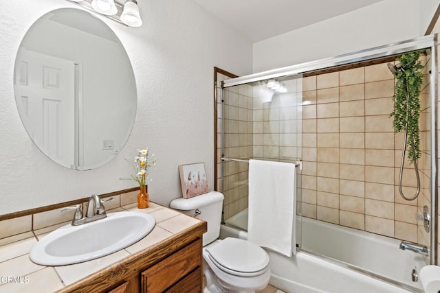 5222 Whitecap St, Oxnard, CA 93035 - bathroom with vanity and bath / shower combo with glass door