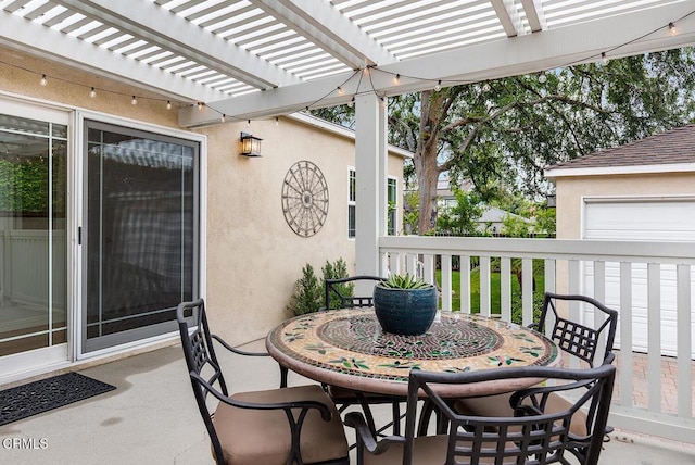 2250 Cooley Pl, Pasadena, CA 91104 - view of patio / terrace with a pergola and outdoor dining area