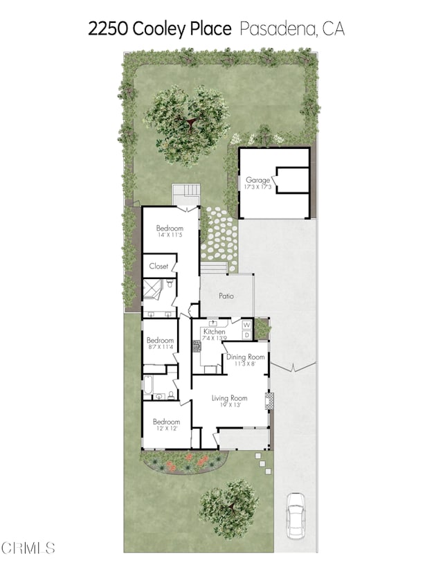 2250 Cooley Pl, Pasadena, CA 91104 - view of room layout