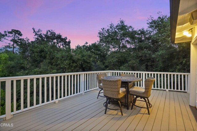 1550 Scenic Dr, Pasadena, CA 91103 - deck featuring outdoor dining space