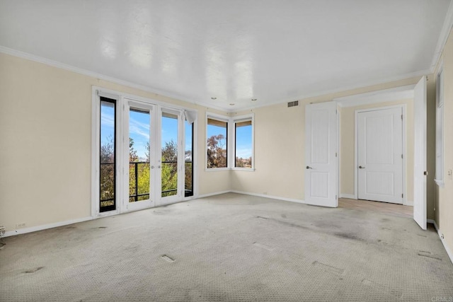 1138 Via Mil Cumbres, Solana Beach, CA 92075 - spare room with crown molding and carpet