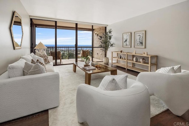 2500 Torrey Pines Rd Unit 1202, La Jolla, CA 92037 - living room featuring expansive windows and a water view