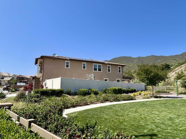 35909 Shetland Hls E, Fallbrook, CA 92028 - view of side of property with stucco siding and a mountain view
