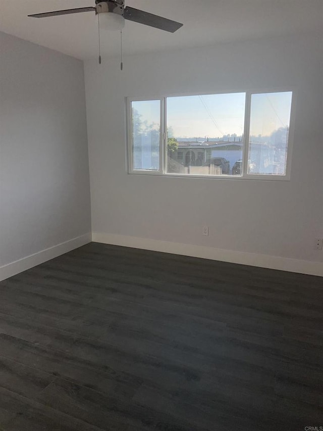 633 Kempton, Spring Valley, CA 91977 - empty room featuring dark wood-style flooring and ceiling fan