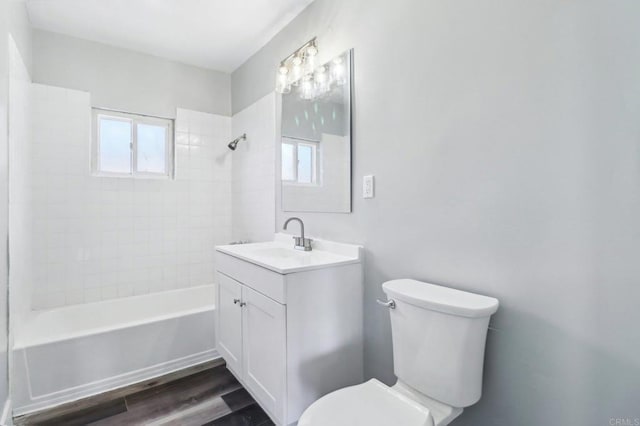 1947 D Ave, National City, CA 91950 - full bathroom featuring vanity, bathtub / shower combination, and wood finished floors