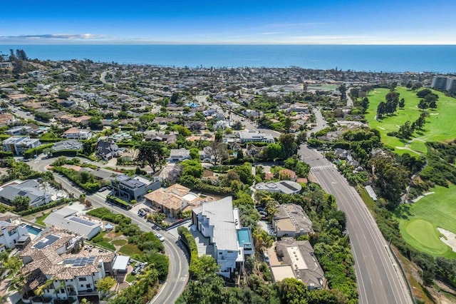 6627 Muirlands Dr, La Jolla, CA 92037 - aerial perspective of suburban area featuring a golf course and a large body of water