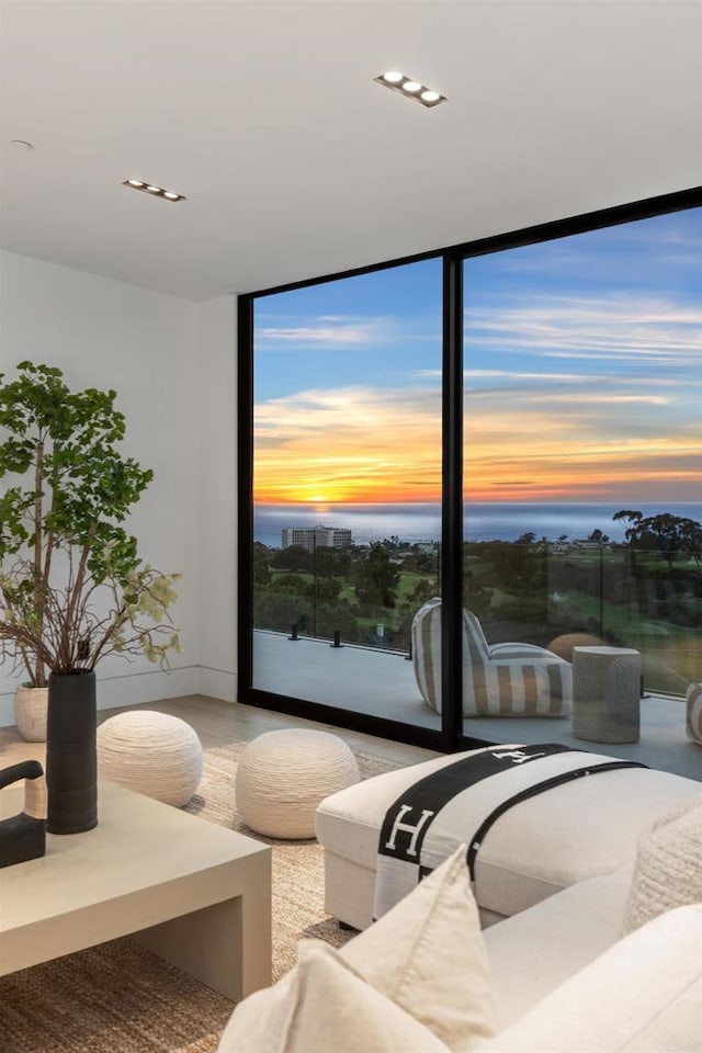 6627 Muirlands Dr, La Jolla, CA 92037 - living area with a water view