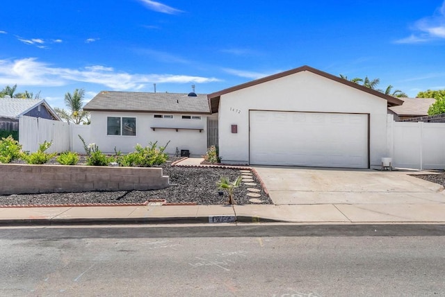 1472 Loma Ln, Chula Vista, CA 91911 - ranch-style house featuring stucco siding, a garage, and concrete driveway