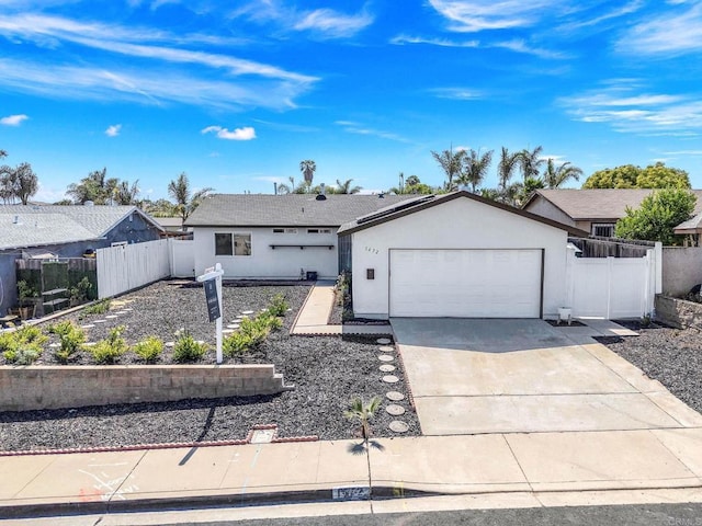 1472 Loma Ln, Chula Vista, CA 91911 - ranch-style house with a garage, stucco siding, and driveway