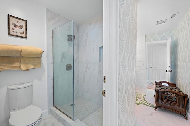 18 Gateview Dr, Fallbrook, CA 92028 - bathroom with marble look tile flooring and walk in shower