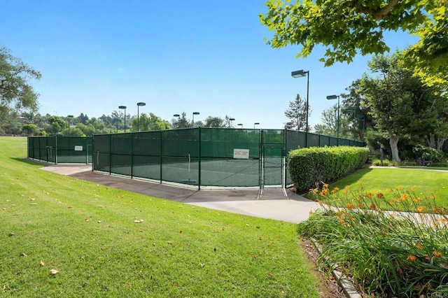 18 Gateview Dr, Fallbrook, CA 92028 - view of tennis court featuring a gate