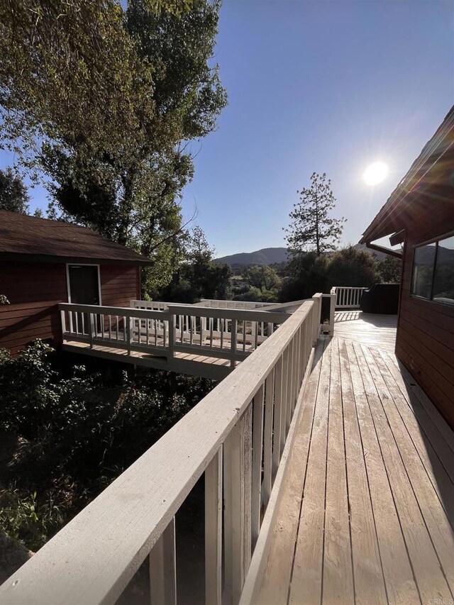 8606 Valley View Trl, Pine Valley, CA 91962 - wooden terrace with a mountain view