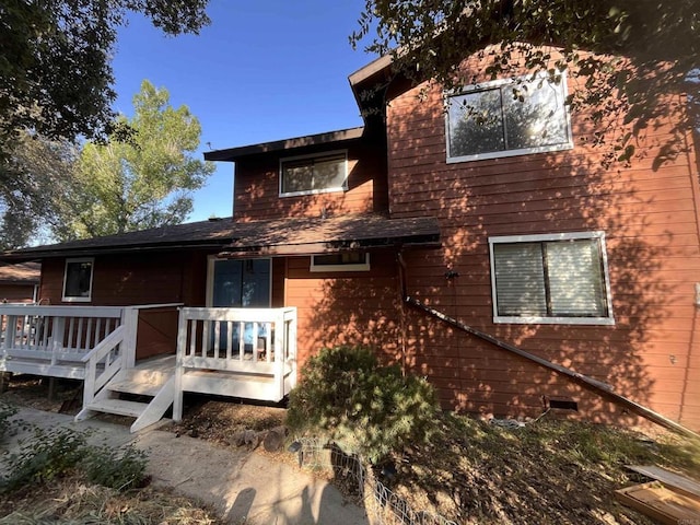 8606 Valley View Trl, Pine Valley, CA 91962 - rear view of house with a wooden deck