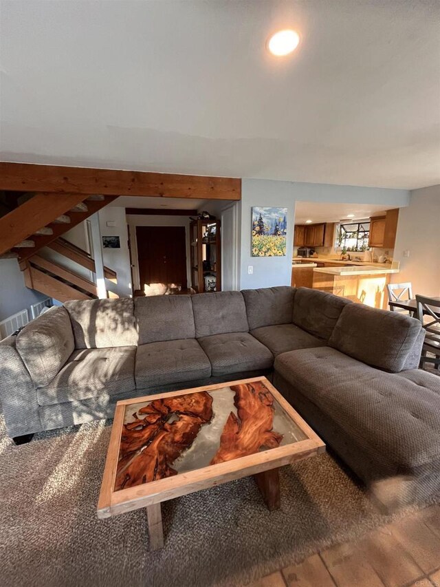 8606 Valley View Trl, Pine Valley, CA 91962 - living room featuring stairs