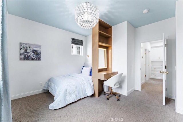 23 Fawnridge Pl, Aliso Viejo, CA 92656 - bedroom featuring a chandelier and carpet floors