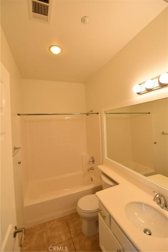 2 Lynde St, Ladera Ranch, CA 92694 - bathroom featuring vanity, bathing tub / shower combination, tile patterned flooring, and recessed lighting
