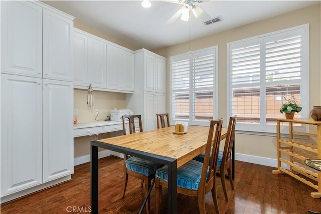 2747 Traditions Loop, Paso Robles, CA 93446 - dining room featuring dark wood-style floors and a ceiling fan