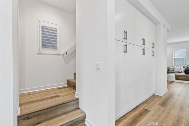 536 Caleigh Ln, Costa Mesa, CA 92627 - stairs with wood finished floors and baseboards
