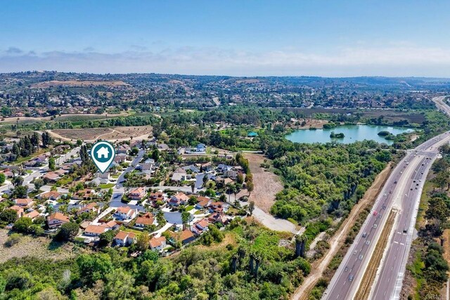 5431 Stirrup Way, Oceanside, CA 92057 - aerial view of property's location featuring a large body of water and nearby suburban area