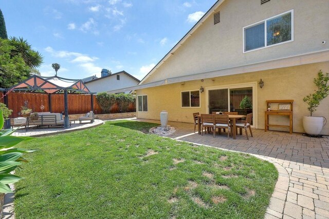 5431 Stirrup Way, Oceanside, CA 92057 - view of yard featuring an outdoor living space and a patio