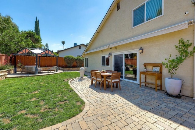 5431 Stirrup Way, Oceanside, CA 92057 - fenced backyard with a patio area and outdoor lounge area