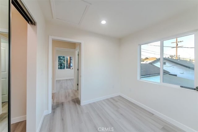 210 Amabel St, Los Angeles, CA 90065 - empty room featuring light wood-style floors and recessed lighting