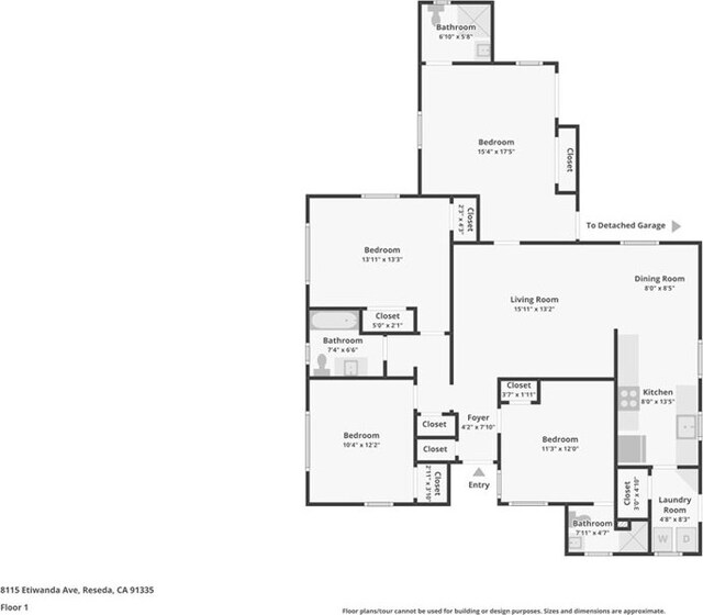 8115 Etiwanda Ave, Reseda, CA 91335 - room layout